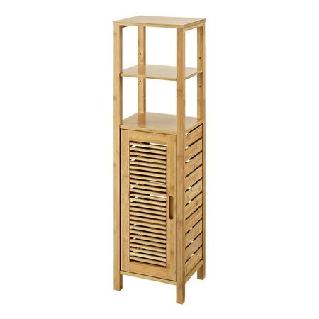 LINON Bracken Mid Cabinet, Natural Bamboo 980212NAT01U